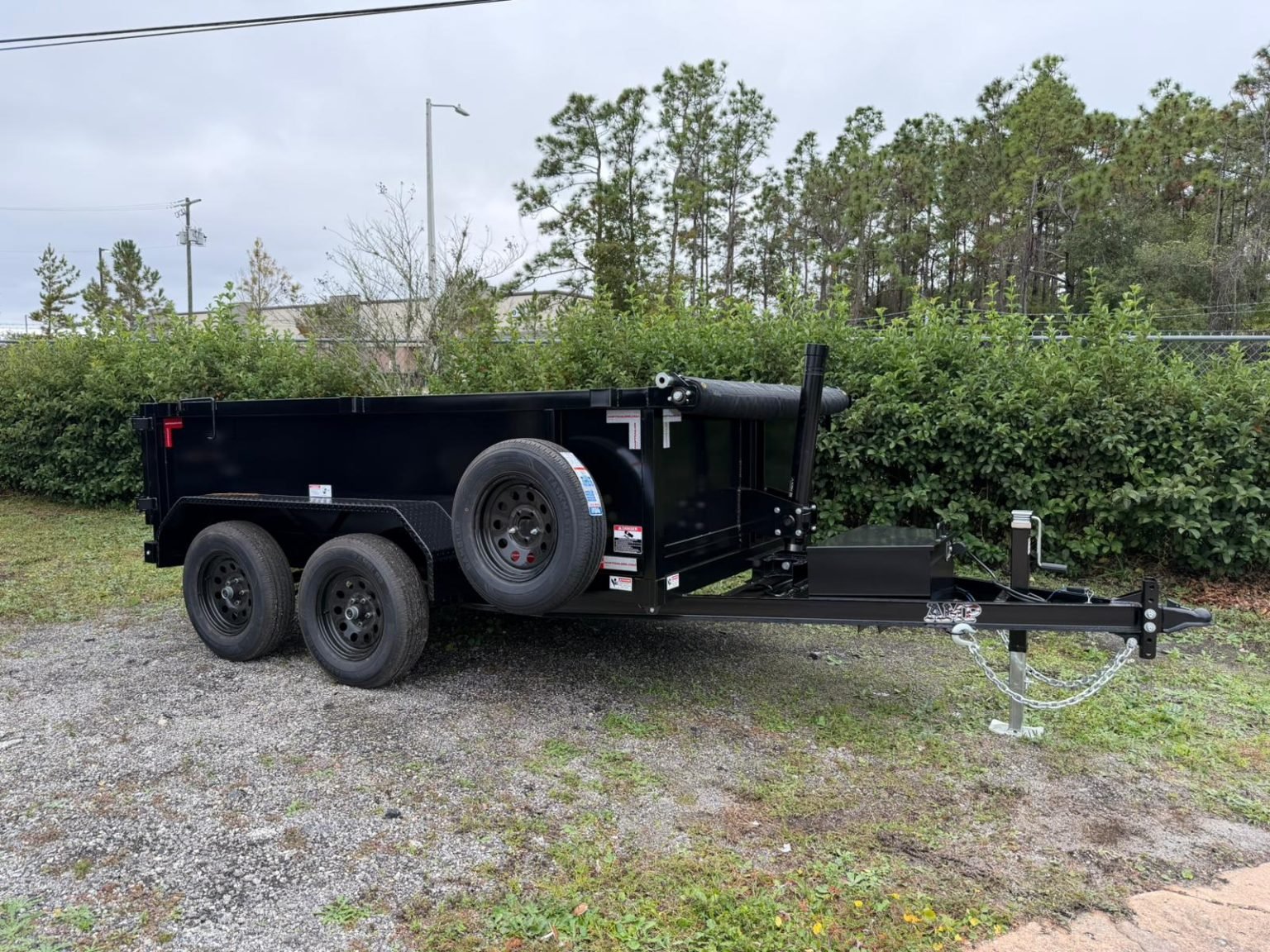 New 2026 AMP 6 x 10 Low Side Dump Trailer 7k GVWR