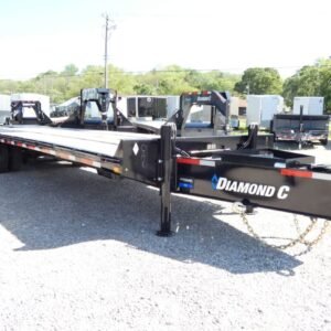 2025 Diamond C PX212 102″x 30′ 25.9k Pintle Ring Hitch Equipment Trailer With MAX Ramps Stock#299813 – Spencer Trailers