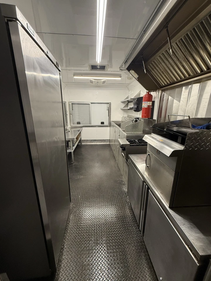 TURNKEY 2022 8.5 FT. WIDE X 14FT w/ PRO FIRE SUPPRESSION CONCESSION TRAILER - Image 4