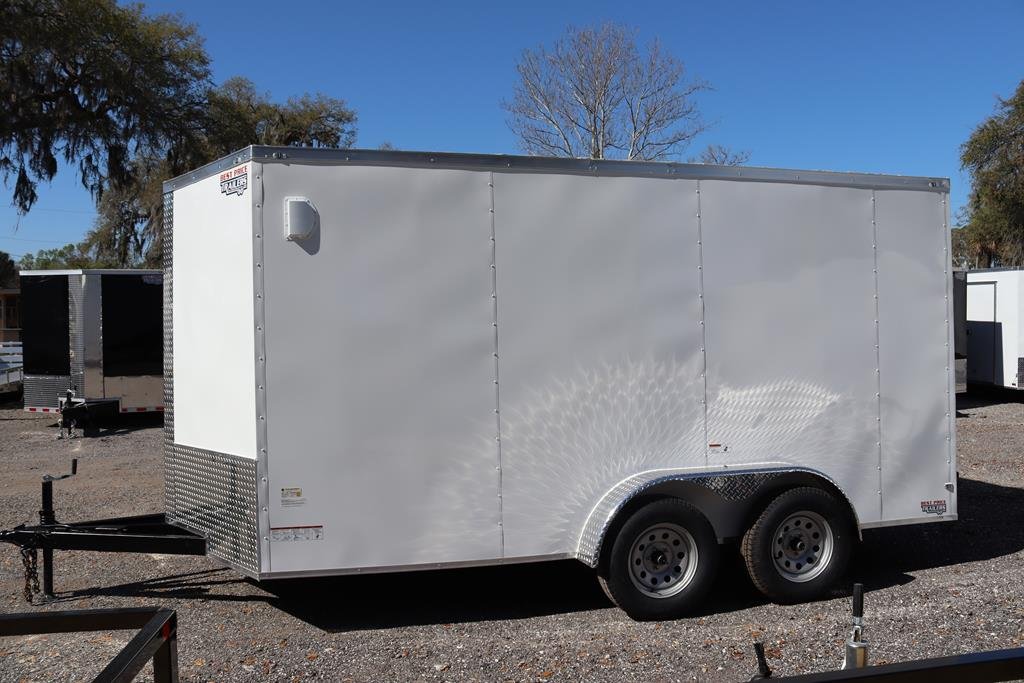 7×14 V Nose Tandem Axle with Rear Ramp Door